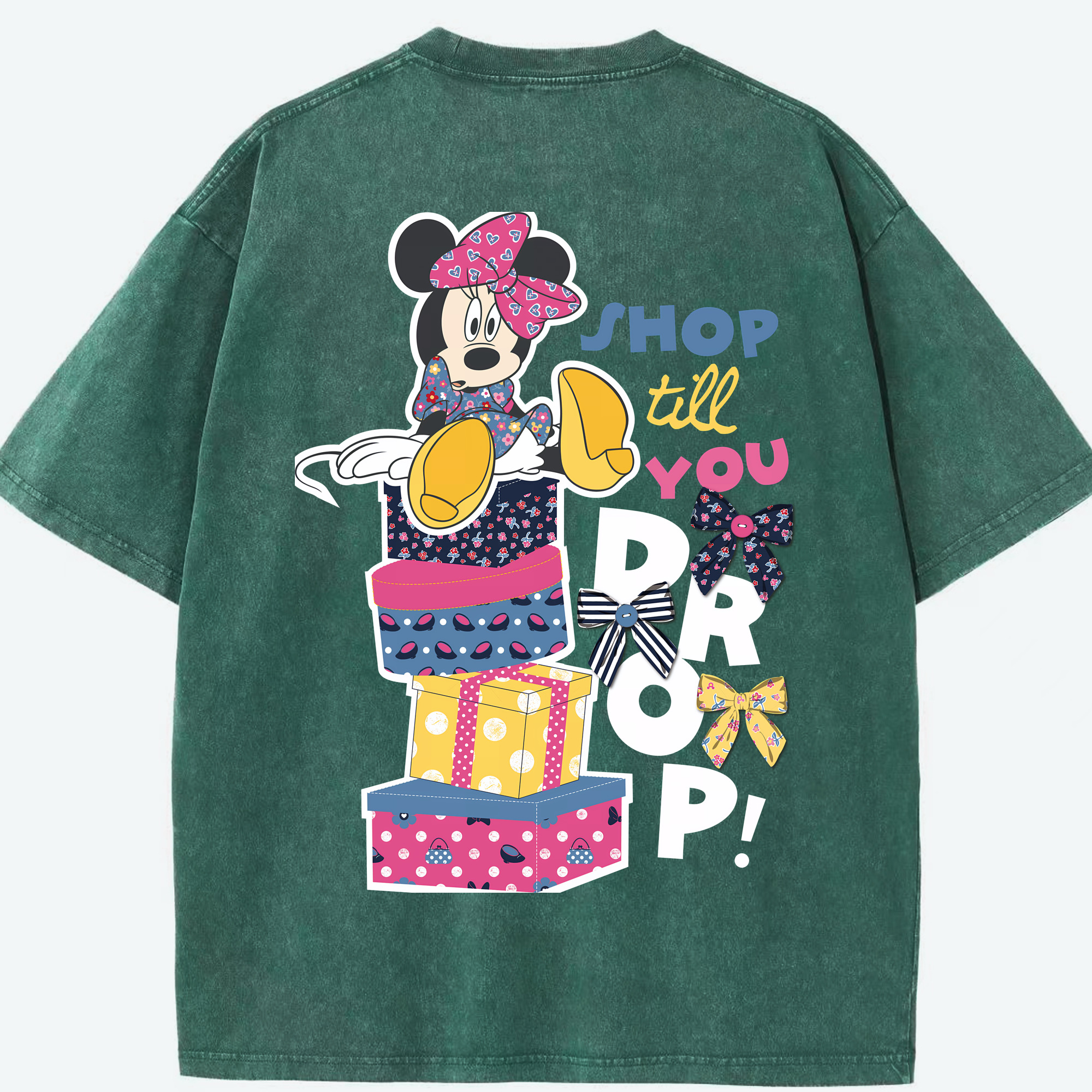 （画像用） ミッキーマウス Mickey Mouse 綿100% ヴィンテージ風 半袖Tシャツ（背面プリント）